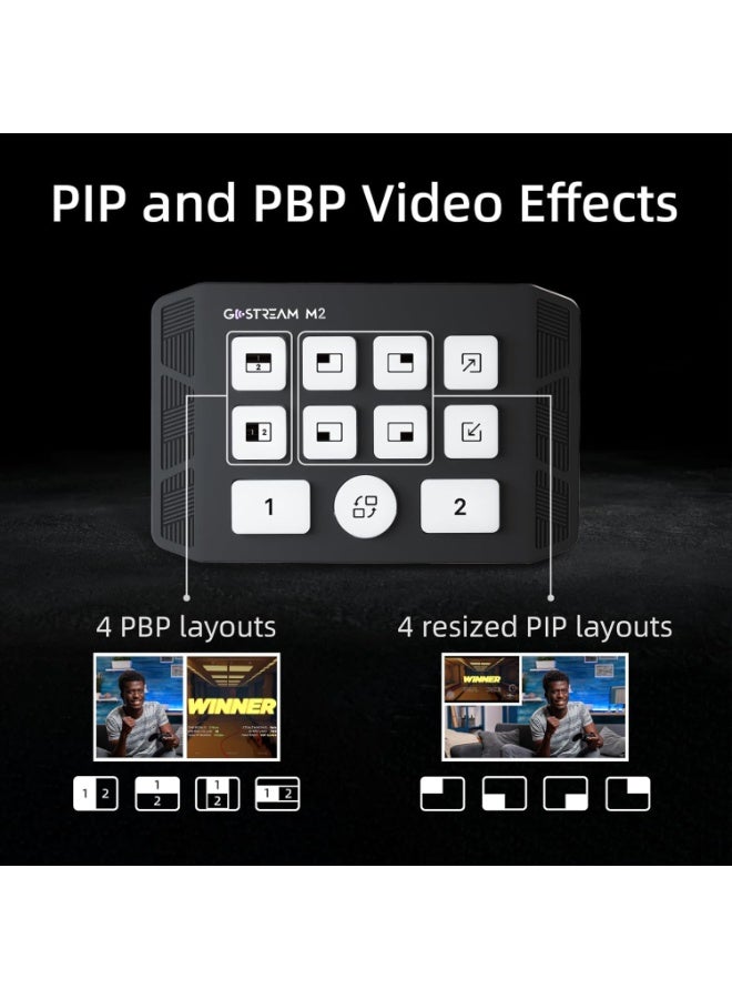 Osee GoStream M2 Capture Card, Dual 4K HDMI Input Capture Card for Streaming, USB 3.0 Audio Video Capture Card Record in 1080P 60FPS Low Latency, Compatible with PS5/PS4/Xbox/Switch in OBS, YouTube - Image 3